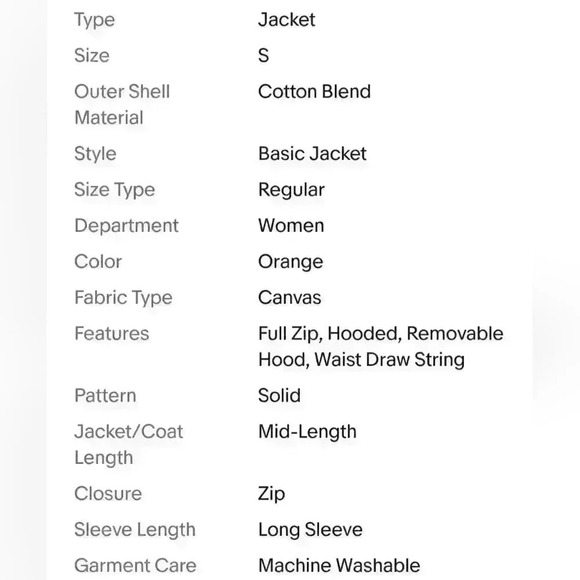 TINSEL Chapleen Canvas Cargo Jacket with Detachable Hood in Burnt Orange $98 - Picture 16 of 16